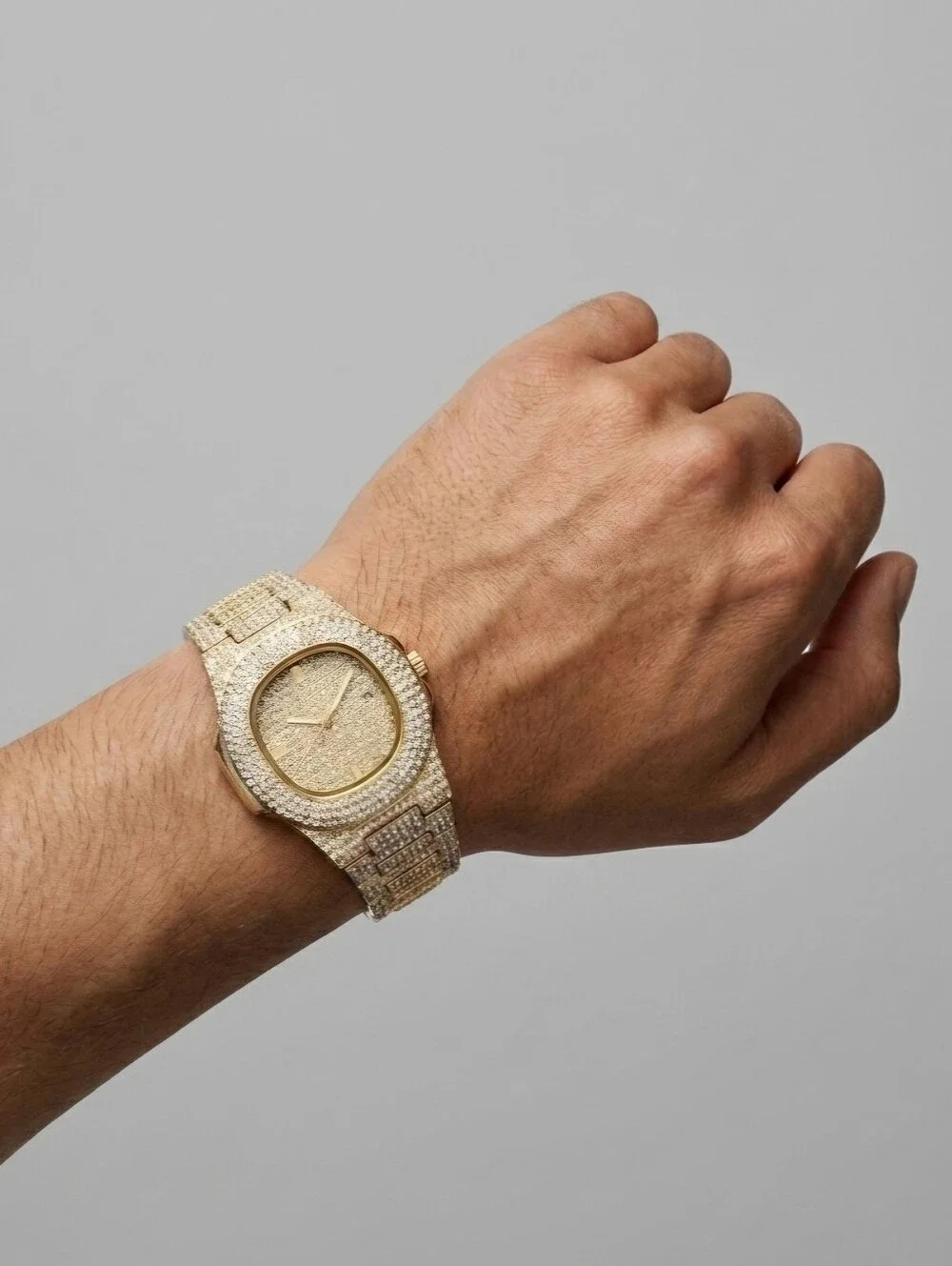 Iced Gold Watch